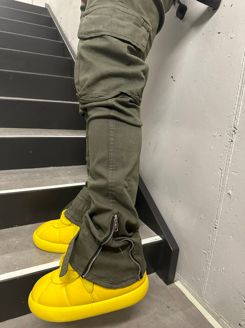 Olive Green Rebel Cargos